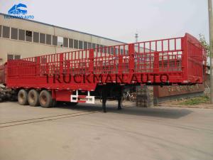 Quality Height Adjustable Fence Semi Trailer For Transport Bulk Cargo Food Animals wholesale