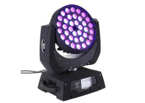 Quality Lyre Led 36*10W RGBW 4IN1 RGBWA+UV 6IN1 Zoom Rainbow Effect Led Moving Wash Light DJ Night Club Light DMX512 Control wholesale