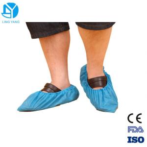 Quality Anti Skid Plastic Disposable Shoe Covers For Workmen 41*15cm / 38*16cm wholesale