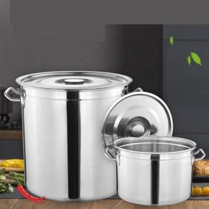Quality Wholesale Top Seller Kitchen Cooking Soup Ware Induction Stainless Steel 201 Cookware Stock Pot wholesale