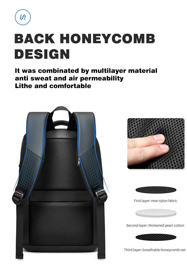 Oxford 15.6 Inch Laptop Backpack 20-39 Litre Business Waterproof Backpack
