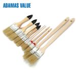 Round Natural real bristle paint brushes Wooden Handle Real Hair Paint Brushes