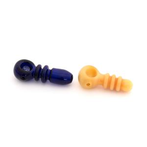 Quality Black Yellow Borosilicate Glass HESEN Hand Pipe wholesale