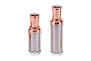 Quality Golden Color Empty 20ml Acrylic Cosmetic Set Bottle wholesale