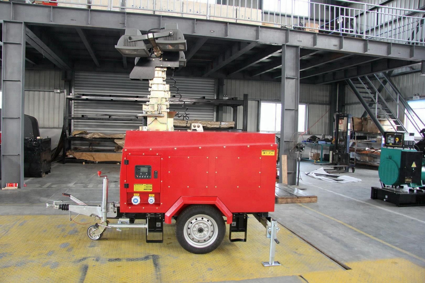 6kw Portable Light Tower Lamp Doosan 50W Obstruction Lights