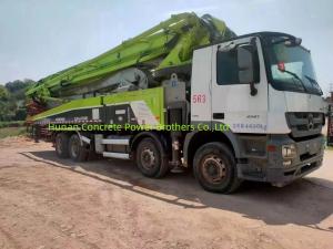 Quality Actros 4141 Chassis Zoomlion 56 Meter Concrete Pump Truck with 44000kgs Load Capacity wholesale