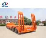 Lowbed Semi Trailers 2-3-4-5 Axle 50-120 Ton Truck Trailer for Heavy Equipment