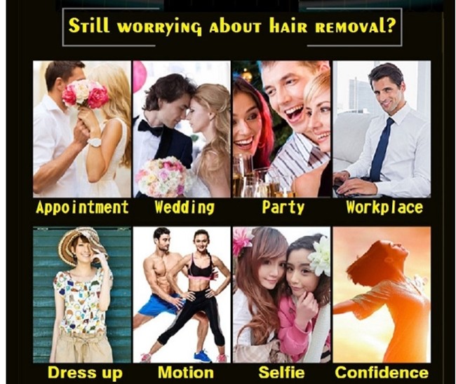Painless 1000000 Flashes 4.2cm2 Laser Hair Removal Handset