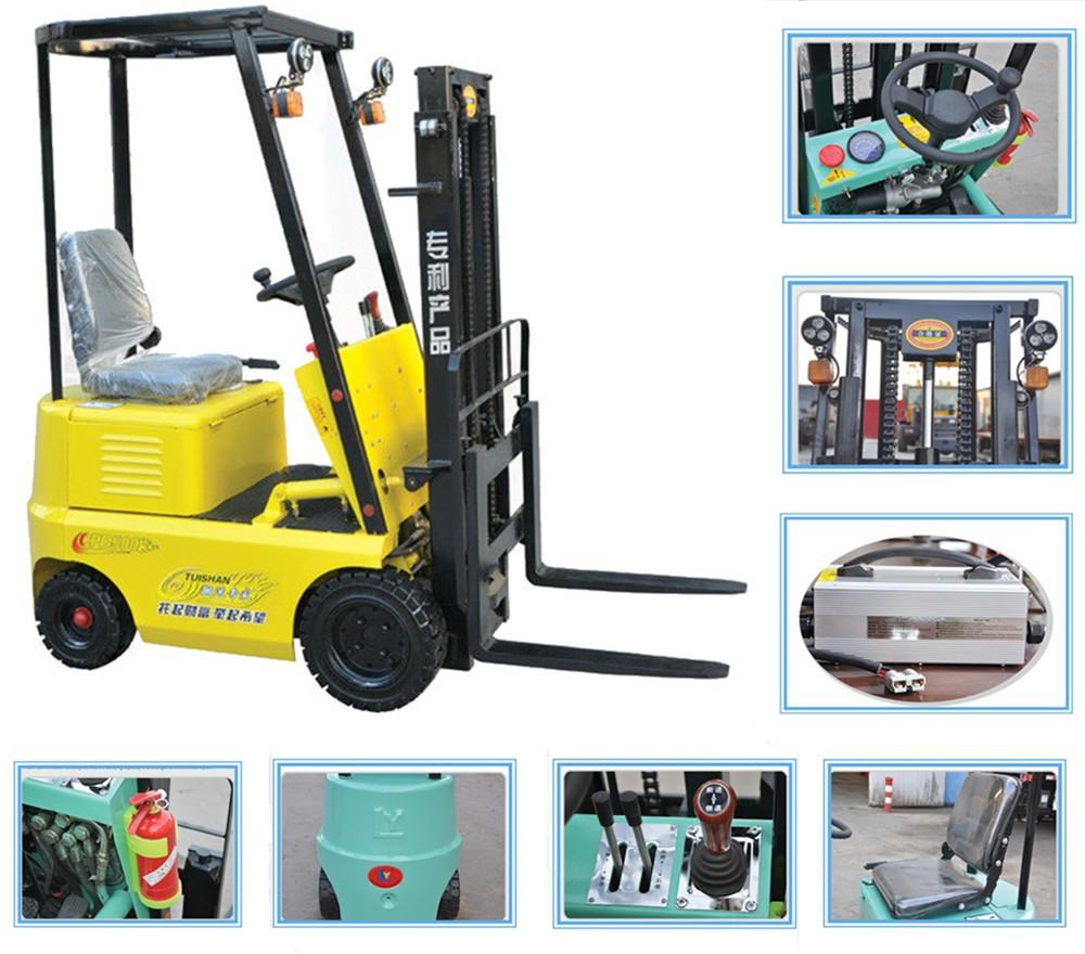 1.5 ton mini tractor machine electric forklift with Twisan brand