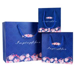 Quality Pantone Printing Coloured Paper Gift Bags With Ribbon Handles wholesale
