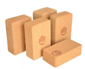 Quality 2016 Hot Sale custom printing logo eco-friendly natural cork yoga block 3''x6''x9'',good for yoga sports wholesale