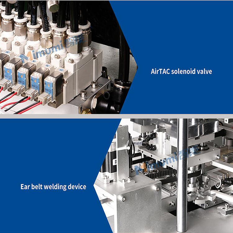 PLC Control Welding Face Mask Production Line / Disposable Mask Machine
