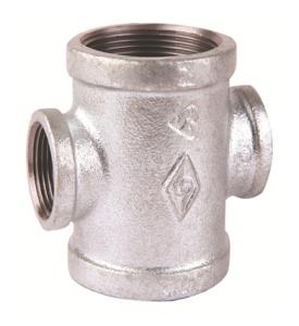 Quality malleable iron pipe fitting cross wholesale