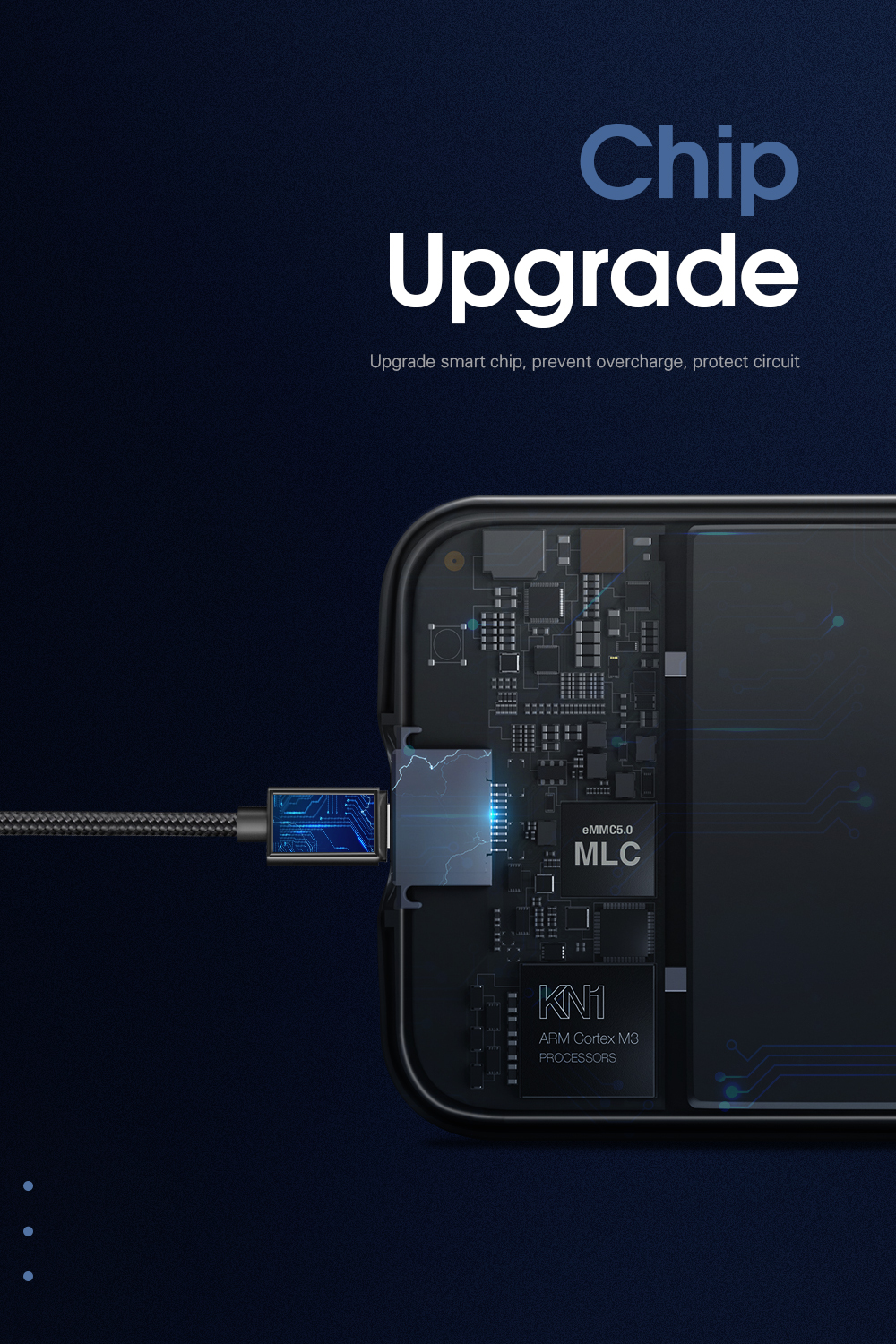 3A Magnetic Cables Fast Charging USB C Data Transfer Cable 3 in 1 1M 2M for Type C Devices