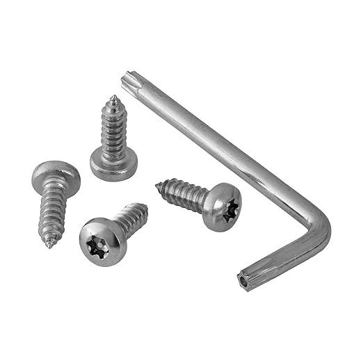 Anti Theft License Plate Screws Rustproof Stainless Steel Car Tag Plate Mounting
