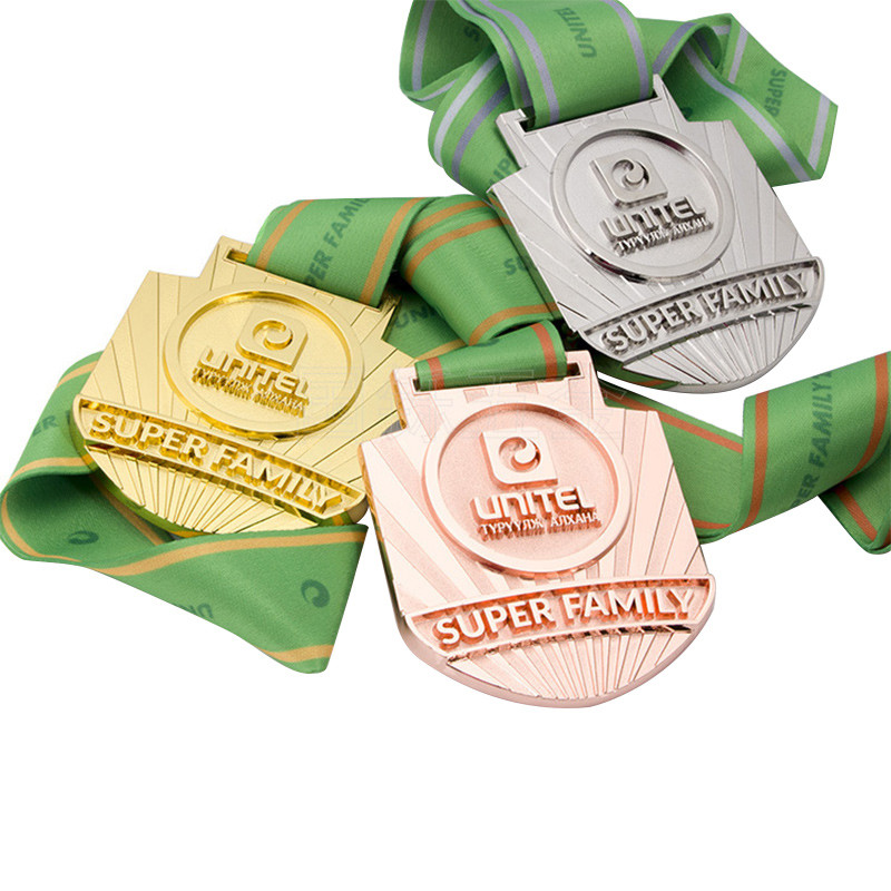 3D Gold Metal Marathon Sport Medal Running Award Zinc Alloy