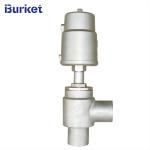 2/2 Way Piston Operated Stainless Steel Body Flanged Pneumatic Angle Seat Valve