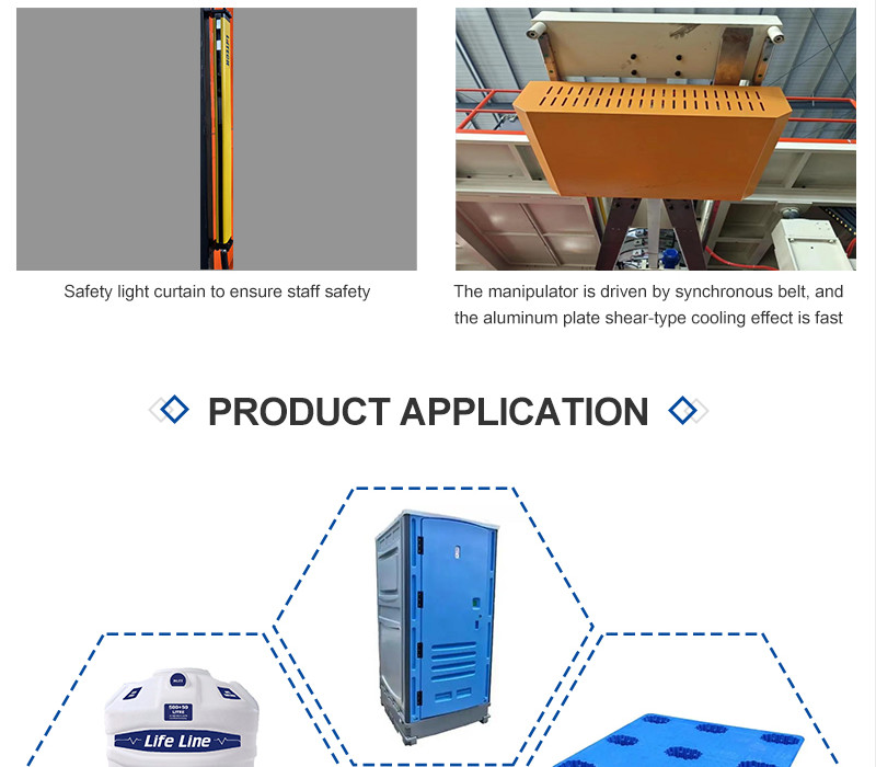 443kW Automatic Plastic Pallet Making Machine Extrusion Capacity 50KG Pallet Blow Moulding Machine