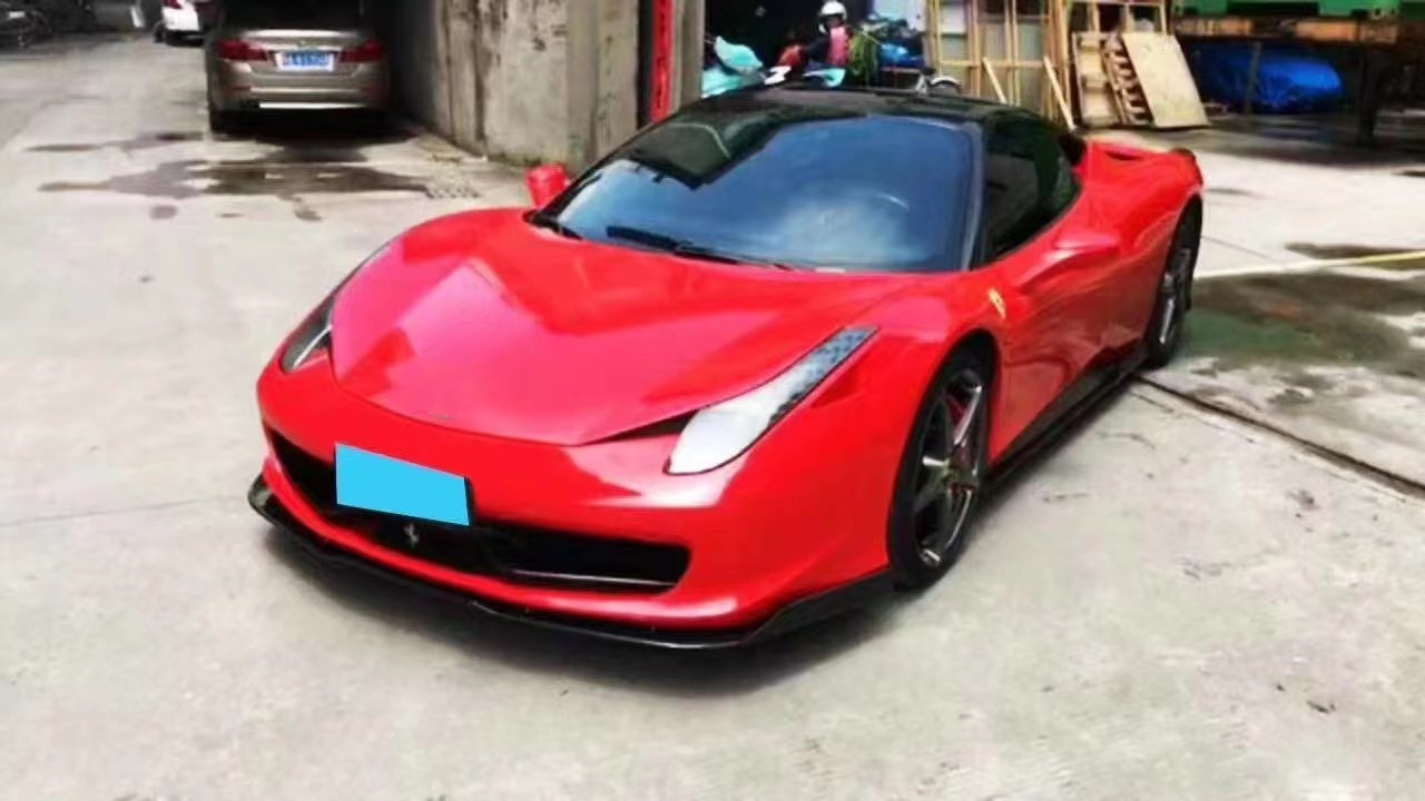 For Ferrari 458 Carbon Fiber Body Kit 458 Carbon Fiber Front Lip Diffuser Spoiler Body Kit