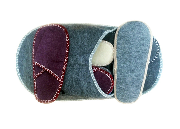 Winter Warm Disposable Hotel Slippers Felt / Velvet Living Room Hospitality Slippers
