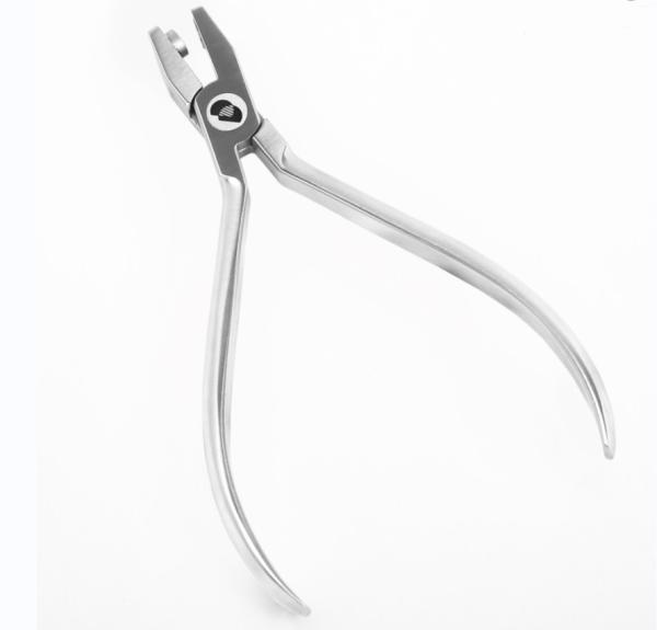 Dental Orthodontic Instruments Stainless Steel Metal Hole Punch Pliers Silver