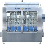 Liquid Detergent Pesticide Solvent Bottle Filling Machine 24 Bpm 7.5KW