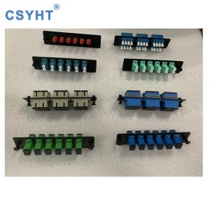 Quality LGX 6 Ports SC APC Simplex Fiber Optic Adapter Plate wholesale