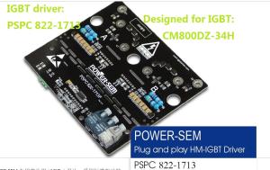 Quality Dual IGBT driver,plug and play.PSPC822-1713,designed for Mitsubishi IGBT CM800DZ-34H. or other 800A,1700v IGBTs. wholesale
