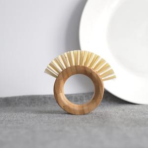 Quality Degradable Bamboo Wooden Washing Up Utensil Cleaner Brush ODM Logo wholesale