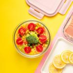 Microwavable 950ml Borosilicate Glass Food Container