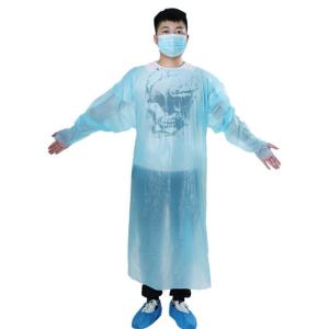 Quality Waterproof Plastic Disposable CPE Protective Isolation Gown Apron wholesale
