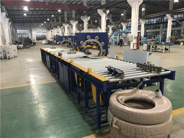 Fully Automatic Horizontal Stretch Wrapper 20-90r/Min 380V 50HZ With Motor Driven Conveyor