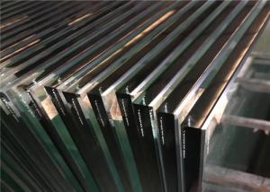 Quality Safety Clear Tempered Glass , Flat / Curved Tempered Glass For Office Door wholesale