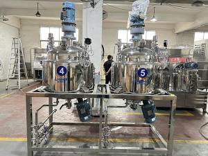 Quality Fixed Type Vacuum Homogenizer Cosmetic Cream Mixer Lotion Ointment Mixing Machine wholesale