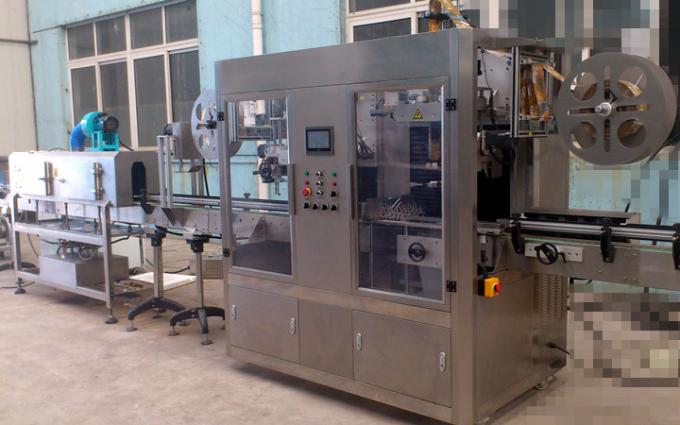 Stainless Steel Shrink Labeling Machine For Plastic Bottled Beverage 3KW