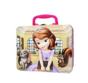 Quality Square Cartoon Printed Metal Tin Lunch Box With Custom Artwork wholesale