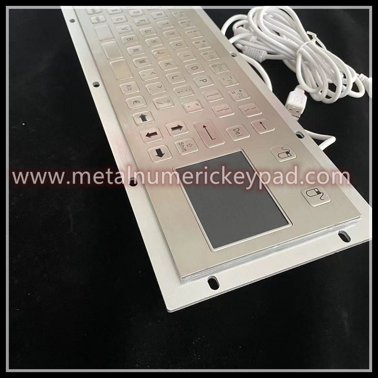 RoHS Metal Integrated Trackball Keyboard For Industrial Information Kiosk