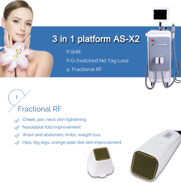 Q Switched Rf Cosmetology IPL SHR Machine