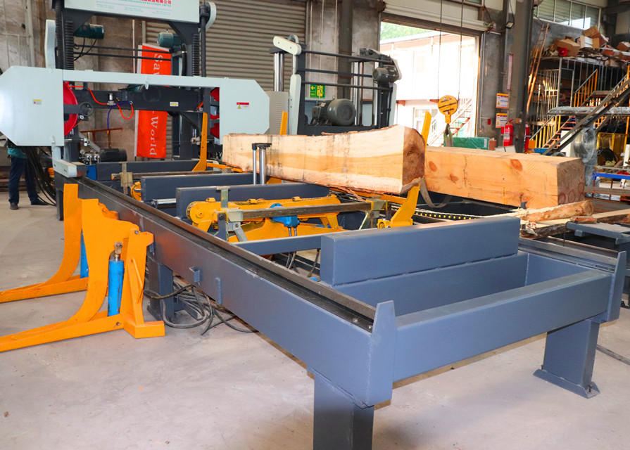 Automatic Hydraulic Wood Band Sawmill, Hydraulic automation Log Bandsaw Mill Machine