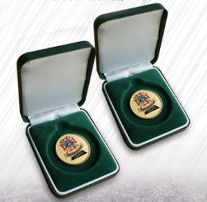Quality Green Flocking Jewelry Velvet Box Coin Boxes Flocked Coins Packing For Ceremony wholesale