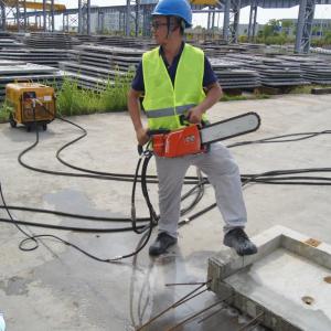 Quality Hand Hold Marble Hydraulic Chain Saw 17.5Mpa 380mm Cutting Depth wholesale