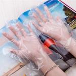 Disposable Clear Plastic Gloves / Food Grade Kitchen Disposable Gloves