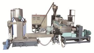 Quality HDPE PP Flake Single Screw Extruder Exhausting Plastic Crusher Machine wholesale