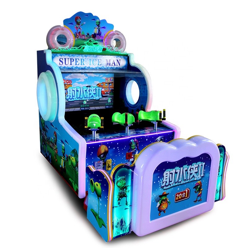 3p Indoor Video Redemption Arcade Machines Super Ice Man Water Gun Shooting Type