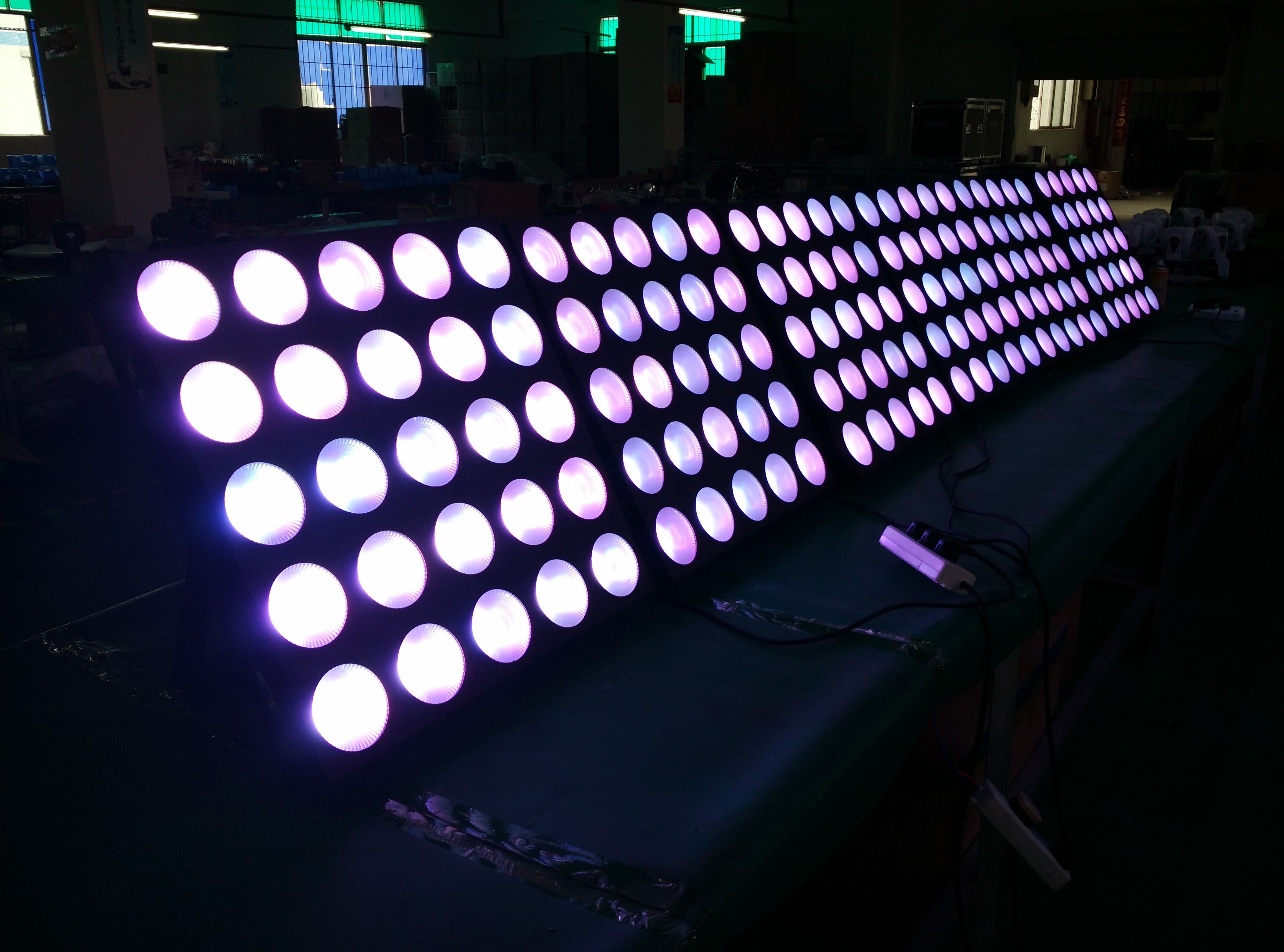 50000 Hours Working Time RGBW Matrix Moving Head Wash Lights with Pattern Beam Effect