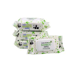 Quality Unbleached Disposable Bamboo Wet Wipes , Durable Biodegradable Toilet Wipes wholesale
