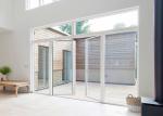 Interior Bifold Design Frameless Glass Folding Door For Living Room