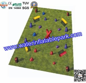 Quality PVC tarpaulin Inflatable Paintball Bunker , Inflatable Bunkers Paintball wholesale