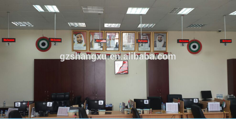 Programmable LED Counter Token Number Display for Hospital Queue Waiting System