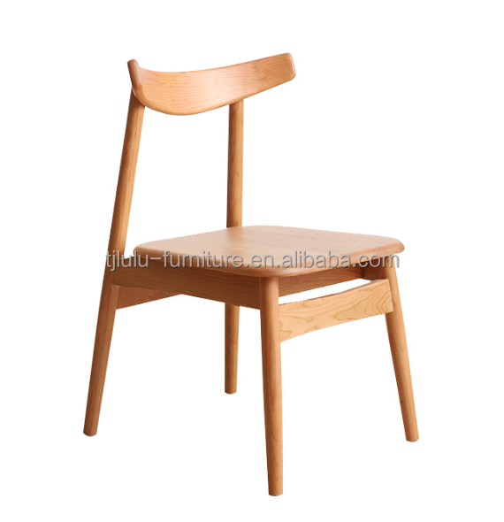 Solid Wood Dining Chair with Modern Design Style for Dining Room Furniture in Cafe Restaurant at and Nordic Simple Design